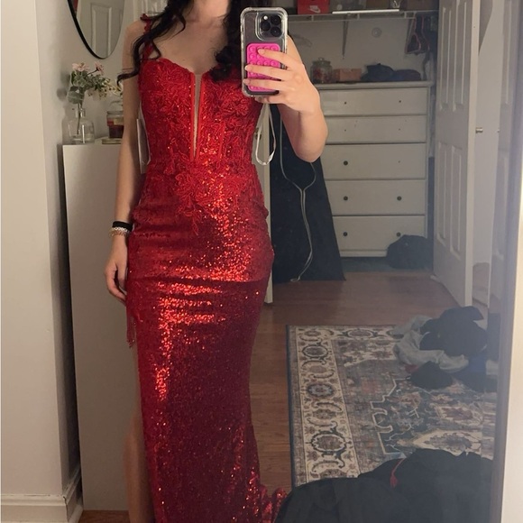 Red Prom Dress - Picture 3 of 3